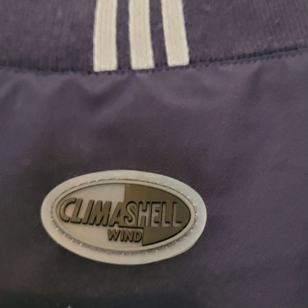 Adidas Climateshell Wind Men's Medium Purple/White Pullover Zipper Pockets Logo - Picture 6 of 7